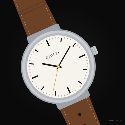 Dideel Essential Classic — White dial detail — sample image